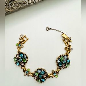 Vintage BARCLAY Rhinestone Bracelet